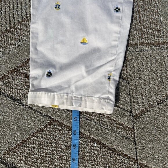 Talboots Pants Women's 12 White Straight Capri Cut Ivory The Girlfriend Chino - Picture 13 of 14